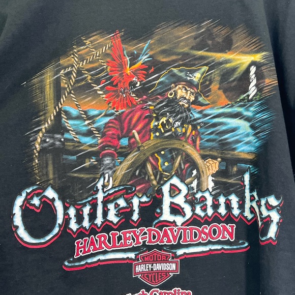 Harley Davidson - NWT Outer Banks North Carolina Pirate And Clown T Shirt XL - Picture 9 of 9